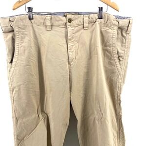Territory Ahead Mens 44x32 Stretch Cotton Travel Flex Waist Khaki Chino Pants